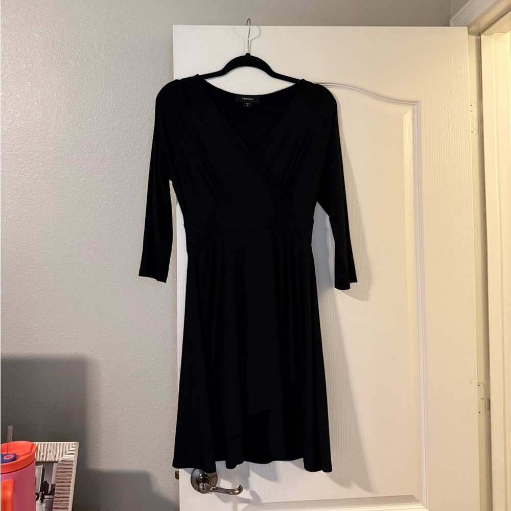 Karen Kane Classic Black Long Sleeve Dress